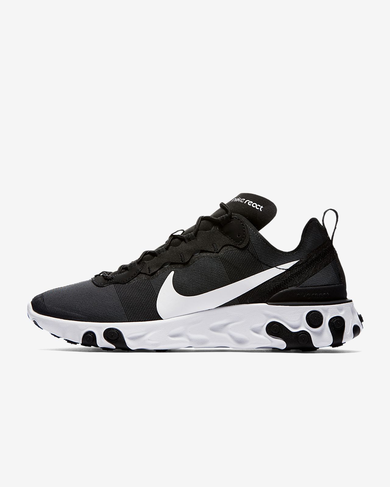 size nike react 55